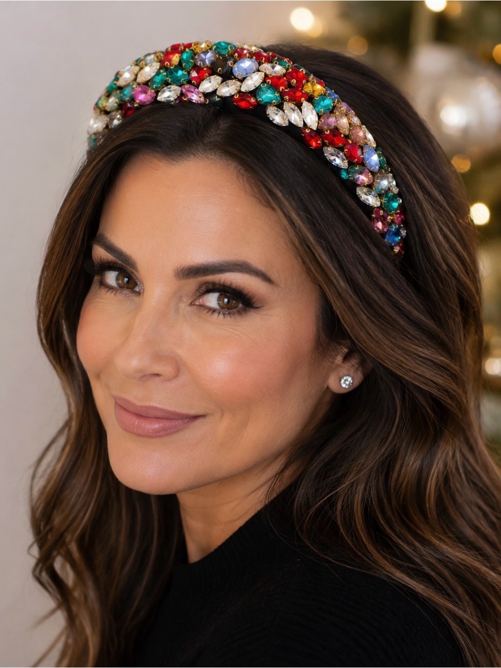 Bedazzled with this gorgeous headband and make a statement.few crystals missing